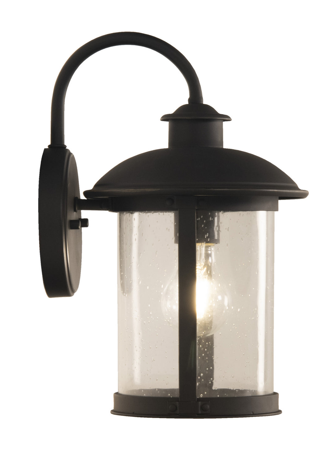 O'Fallon One Light Outdoor Wall Mount in Dark Bronze Gilded