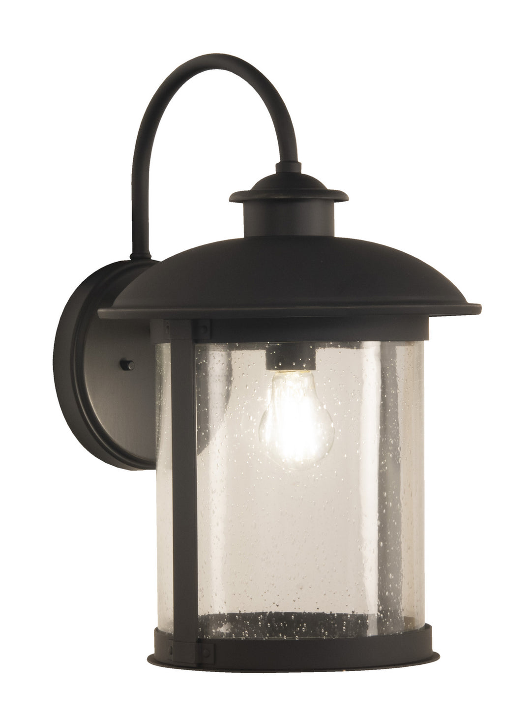 O'Fallon One Light Outdoor Wall Mount in Dark Bronze Gilded