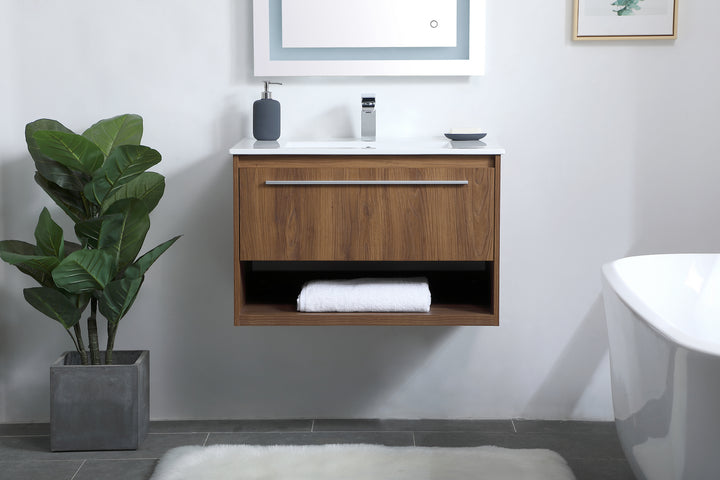 Elegant Lighting Single Bathroom Floating Vanity