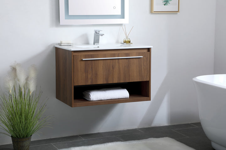 Elegant Lighting Single Bathroom Floating Vanity