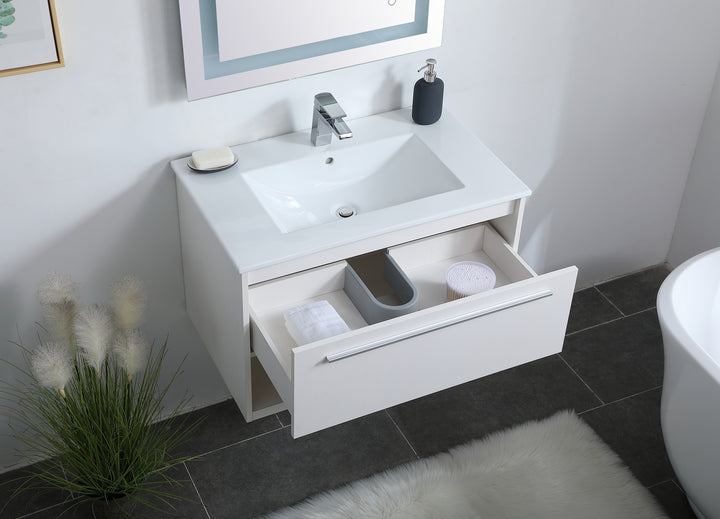 Elegant Lighting Single Bathroom Floating Vanity