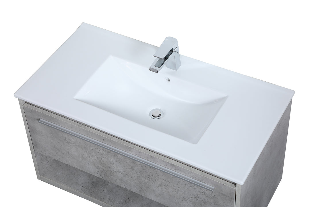 Elegant Lighting Single Bathroom Floating Vanity