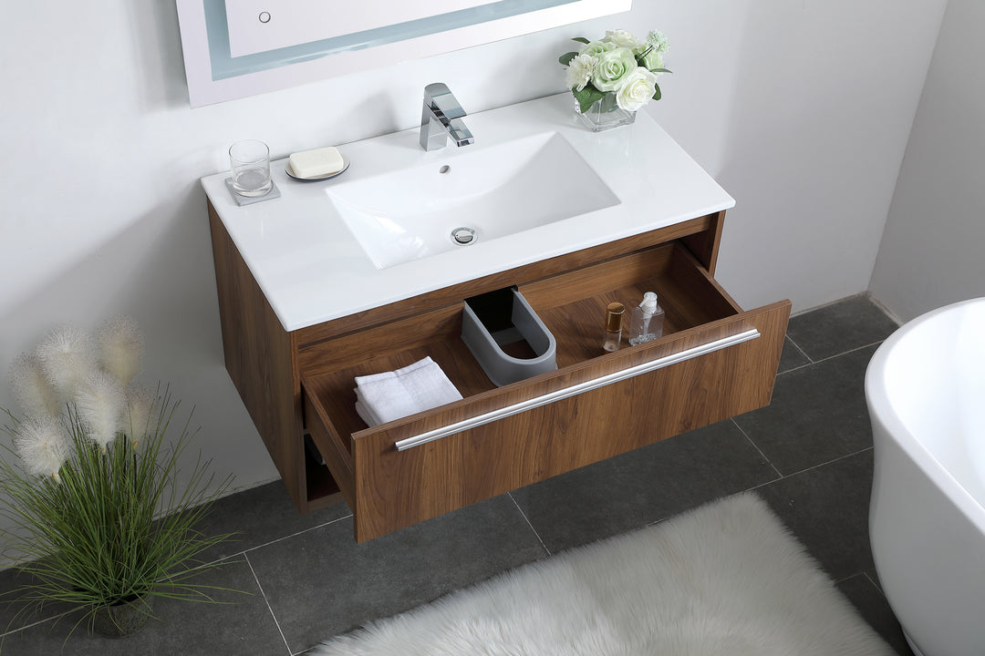 Elegant Lighting Single Bathroom Floating Vanity