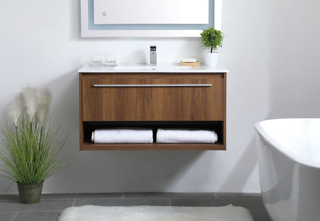 Elegant Lighting Single Bathroom Floating Vanity