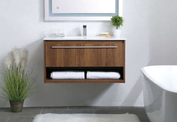 Elegant Lighting Single Bathroom Floating Vanity