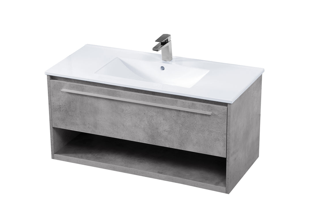 Elegant Lighting Single Bathroom Floating Vanity