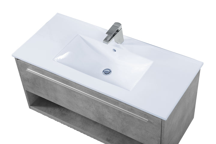 Elegant Lighting Single Bathroom Floating Vanity