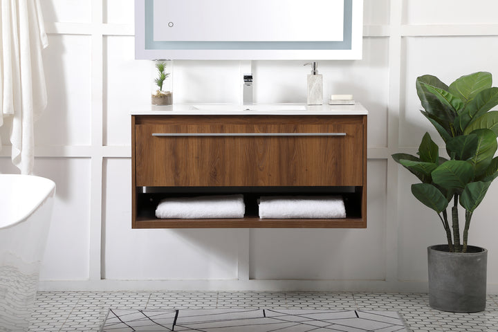 Elegant Lighting Single Bathroom Floating Vanity