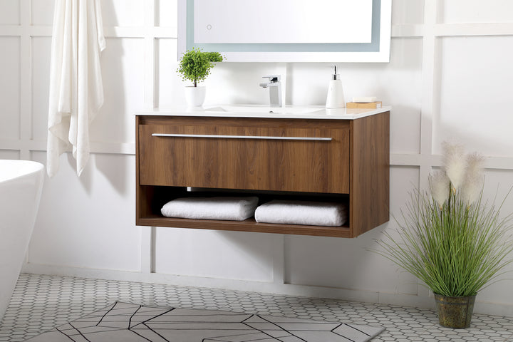 Elegant Lighting Single Bathroom Floating Vanity