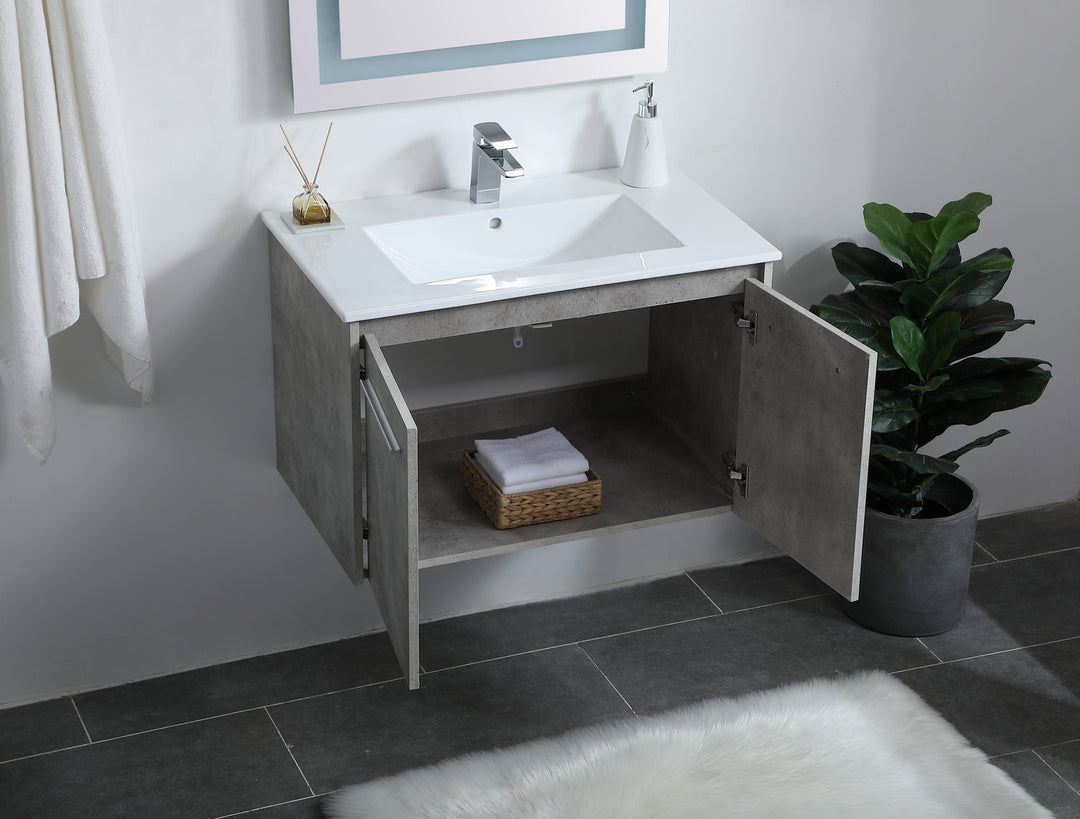 Elegant Lighting Single Bathroom Floating Vanity