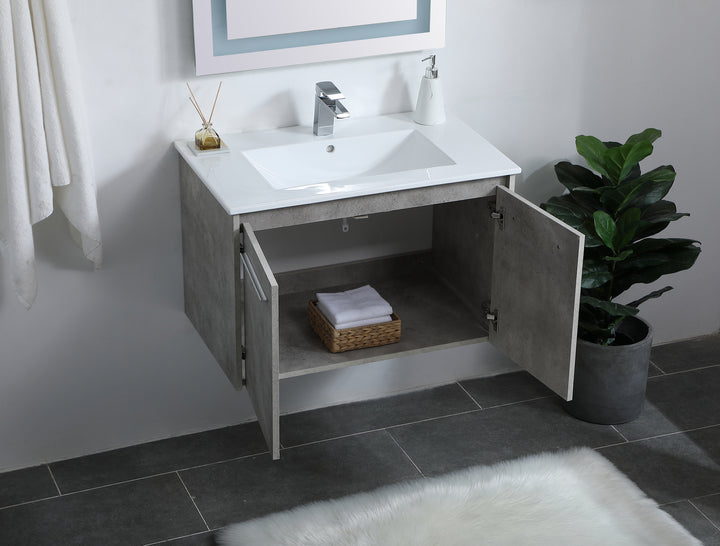 Elegant Lighting Single Bathroom Floating Vanity