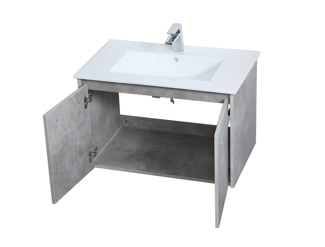 Elegant Lighting Single Bathroom Floating Vanity