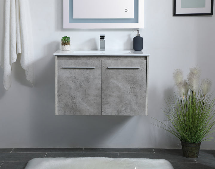 Elegant Lighting Single Bathroom Floating Vanity