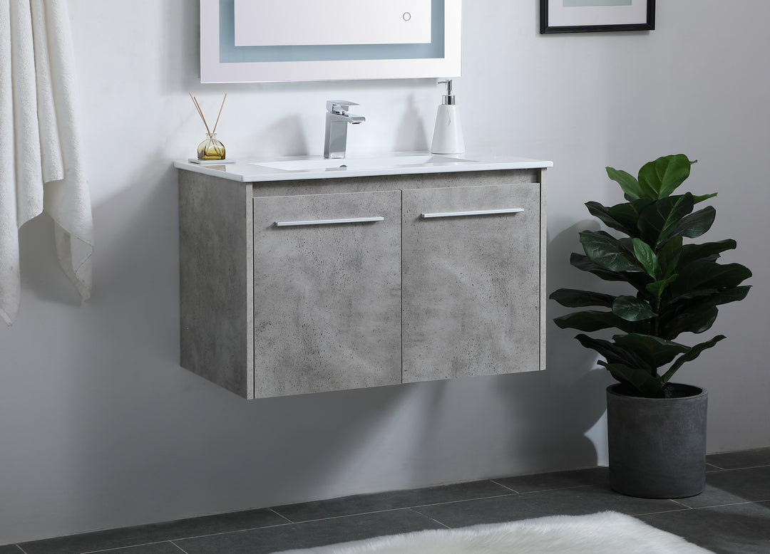 Elegant Lighting Single Bathroom Floating Vanity