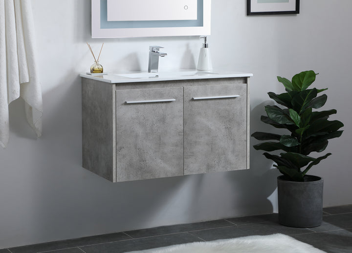 Elegant Lighting Single Bathroom Floating Vanity