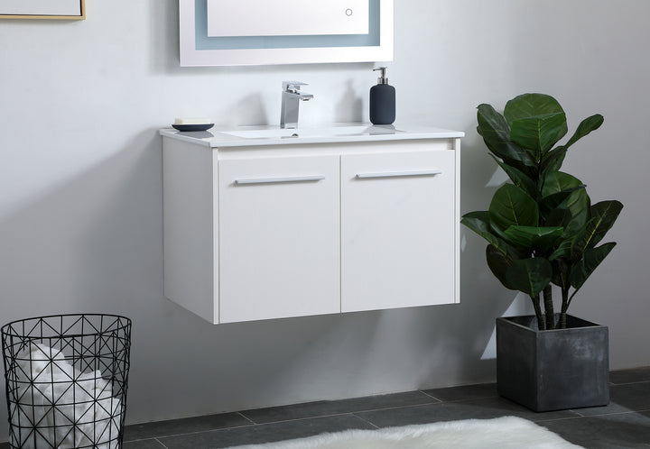 Elegant Lighting Single Bathroom Floating Vanity