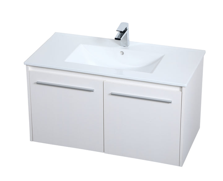 Elegant Lighting Single Bathroom Floating Vanity
