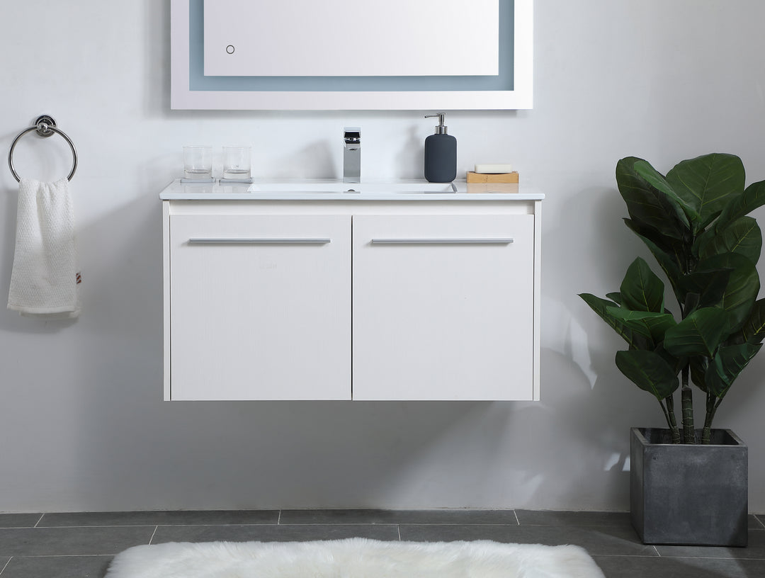 Elegant Lighting Single Bathroom Floating Vanity
