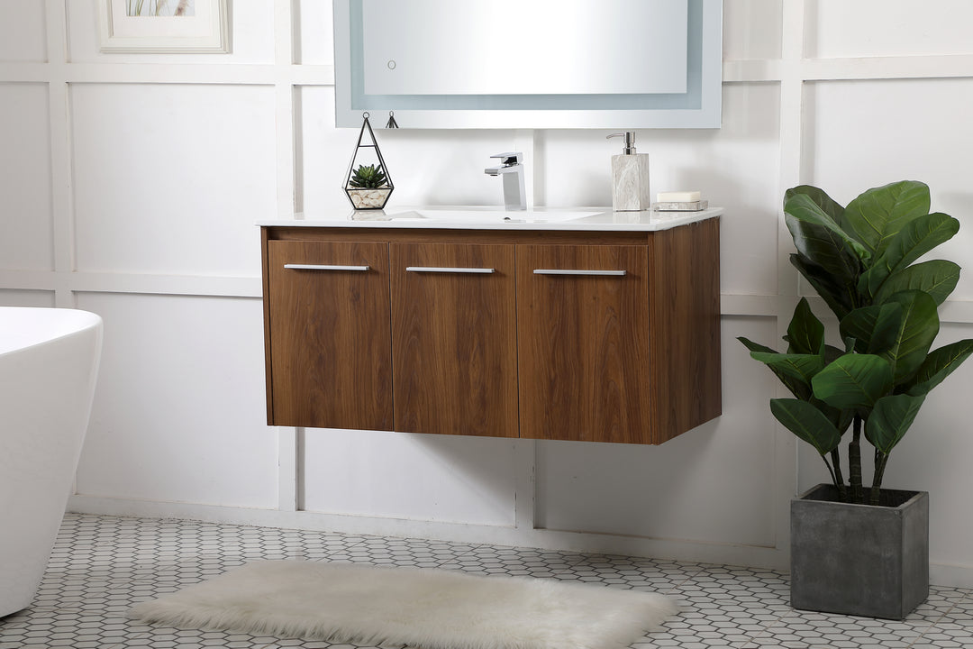Elegant Lighting Single Bathroom Floating Vanity