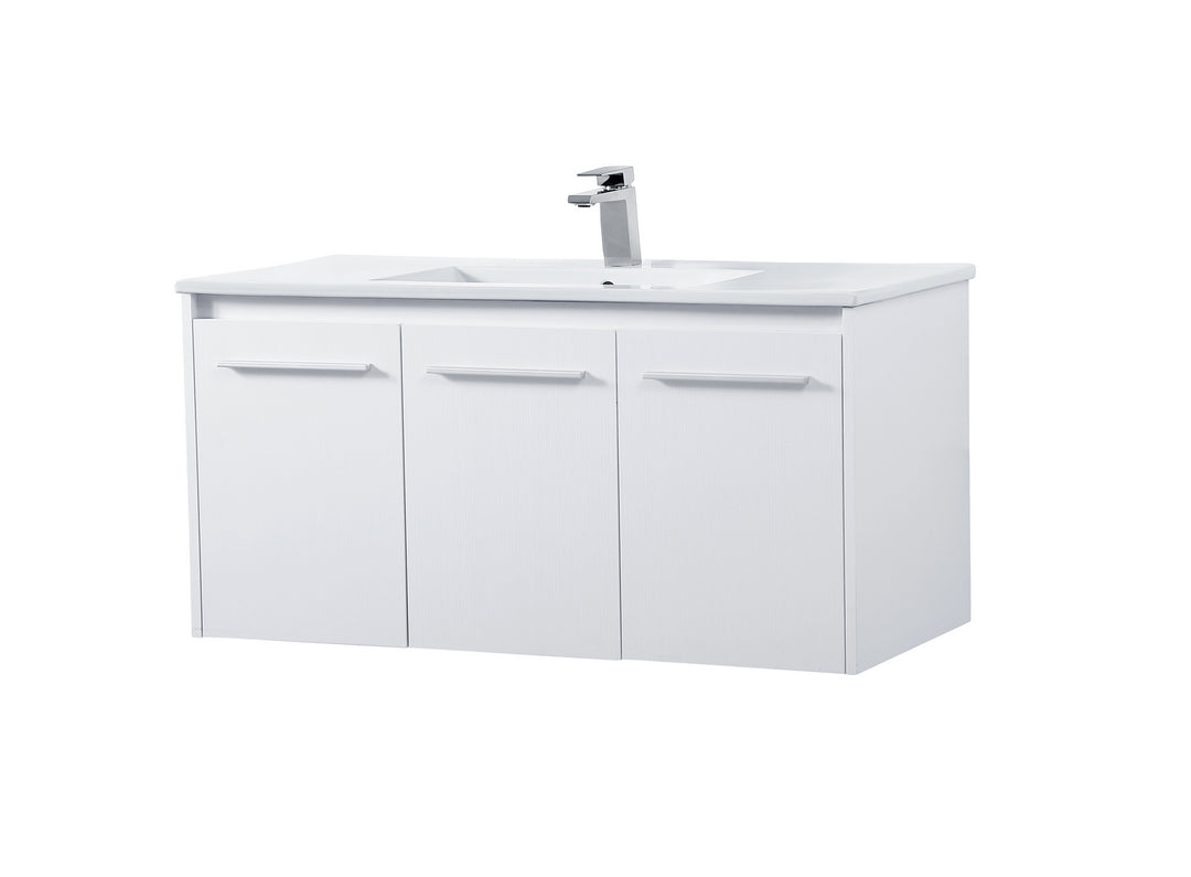 Elegant Lighting Single Bathroom Floating Vanity