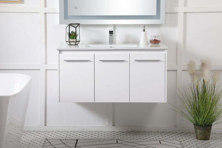 Elegant Lighting Single Bathroom Floating Vanity