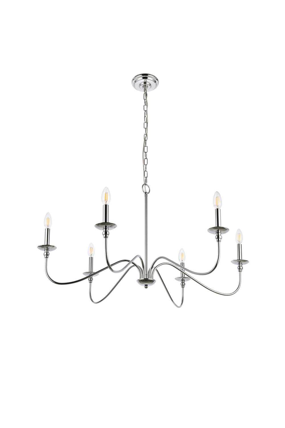 Elegant Lighting Six Lights Chandelier