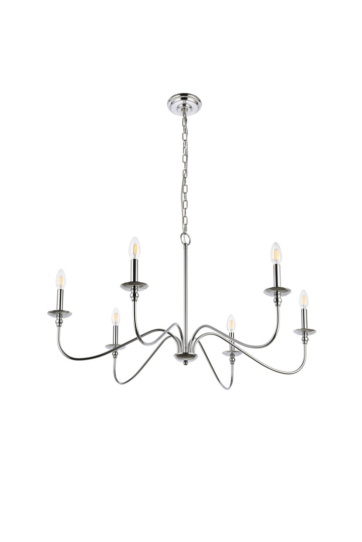 Elegant Lighting Six Lights Chandelier