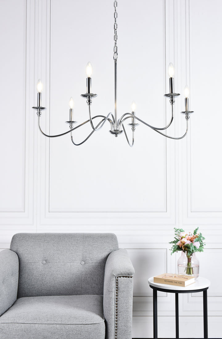 Elegant Lighting Six Lights Chandelier