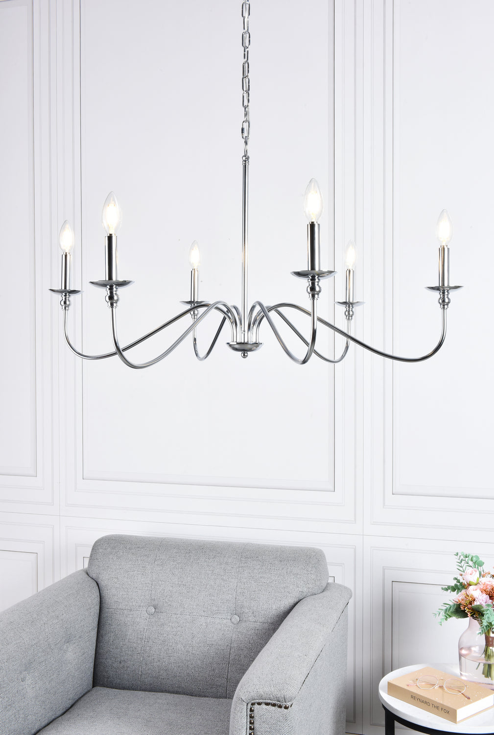 Elegant Lighting Six Lights Chandelier