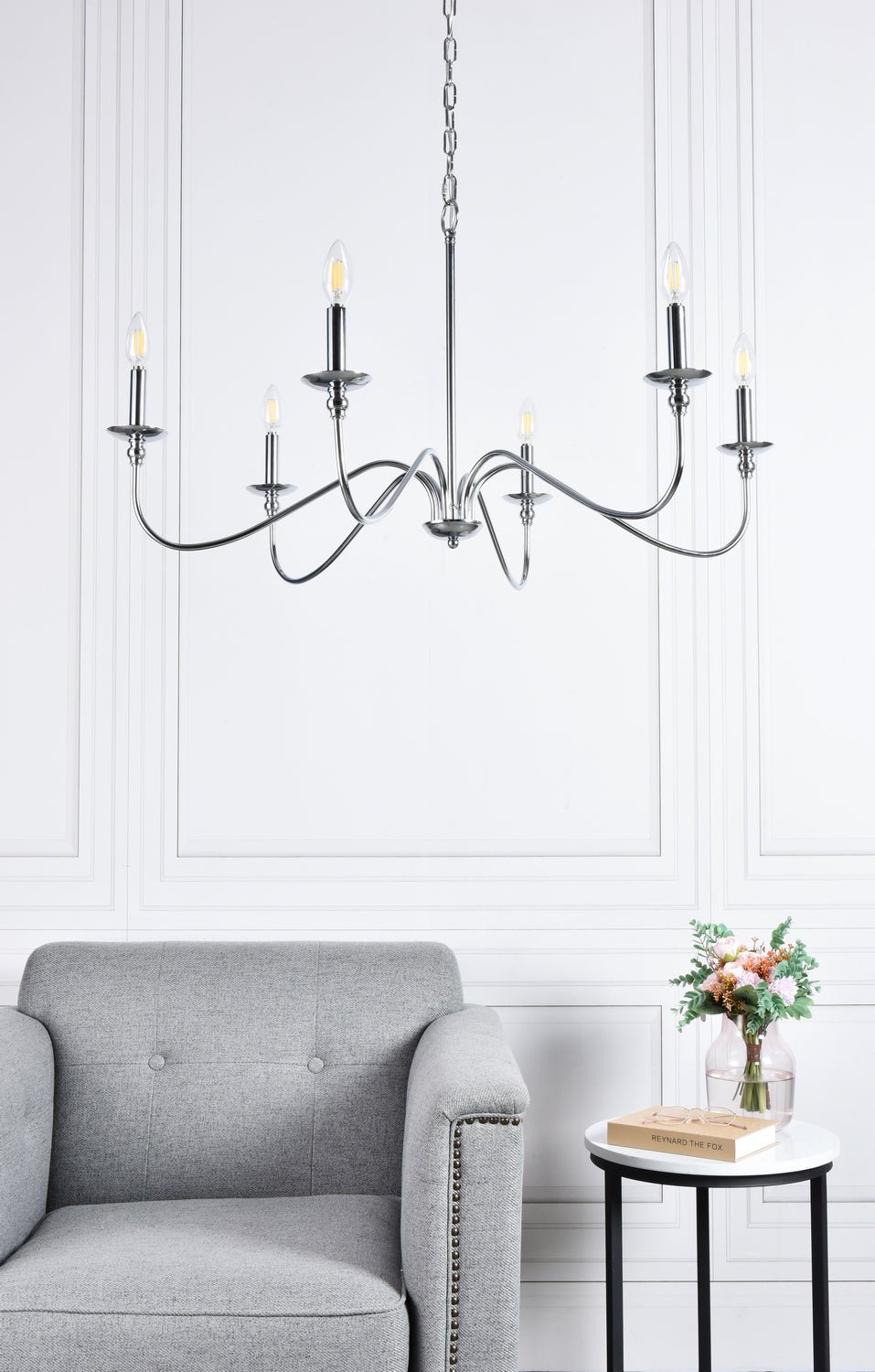 Elegant Lighting Six Lights Chandelier