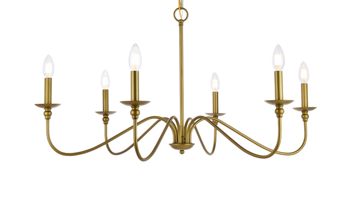 Elegant Lighting Six Lights Chandelier