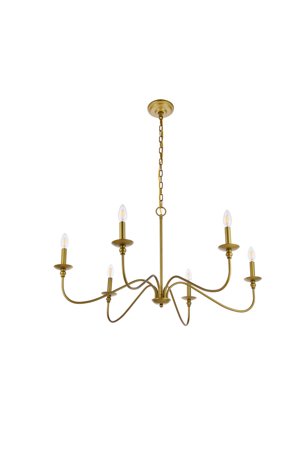 Elegant Lighting Six Lights Chandelier