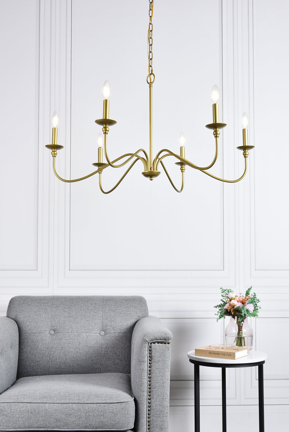 Elegant Lighting Six Lights Chandelier