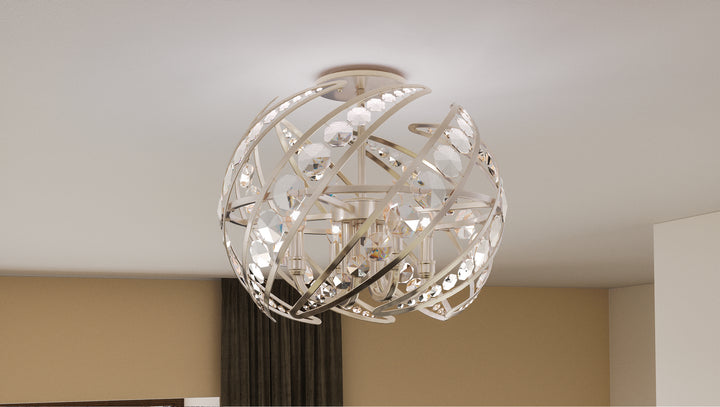 Quoizel Four Light Semi-Flush Mount