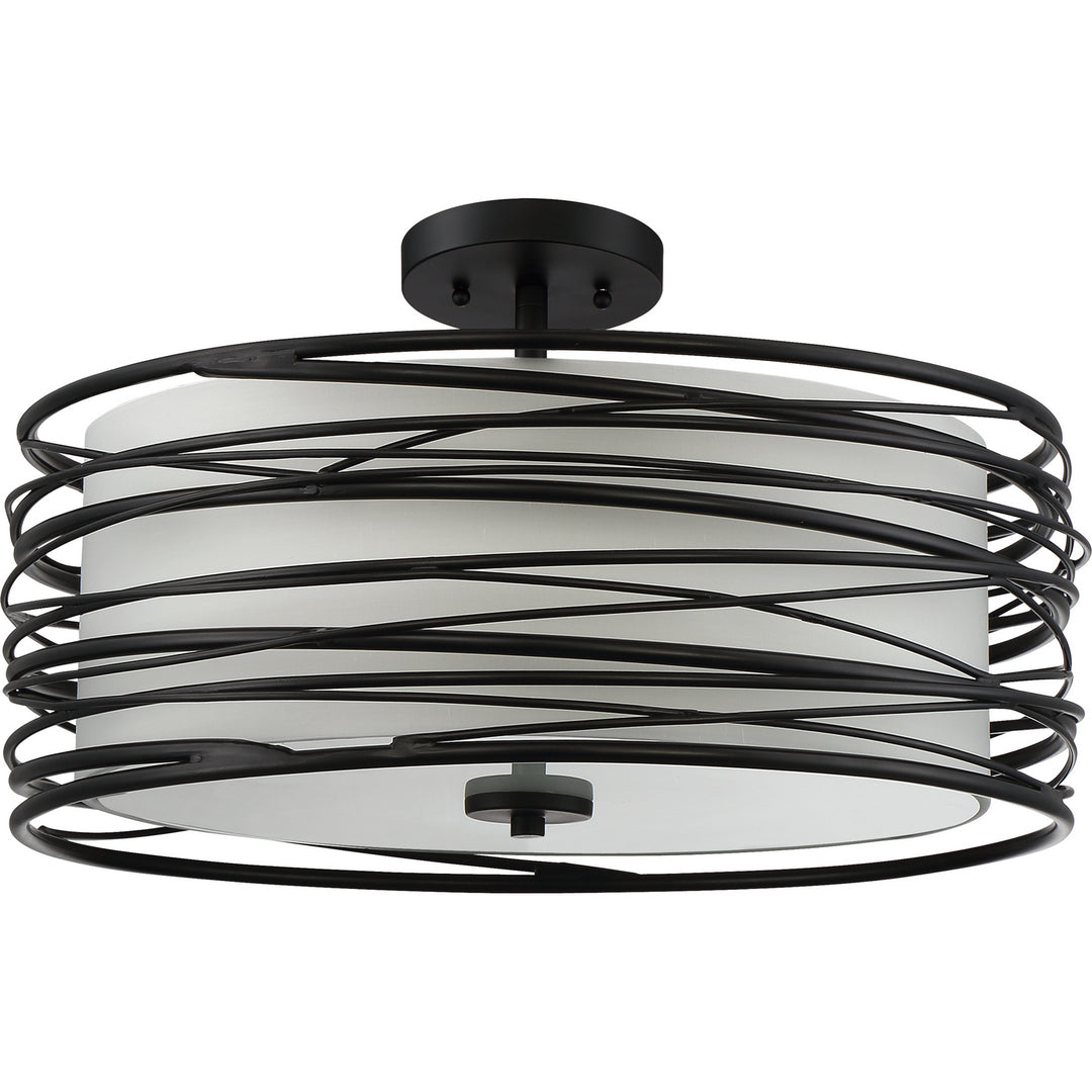 Quoizel Three Light Semi-Flush Mount