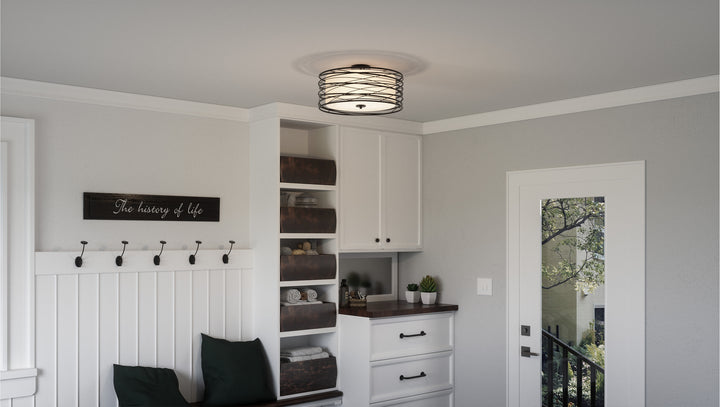 Quoizel Three Light Semi-Flush Mount