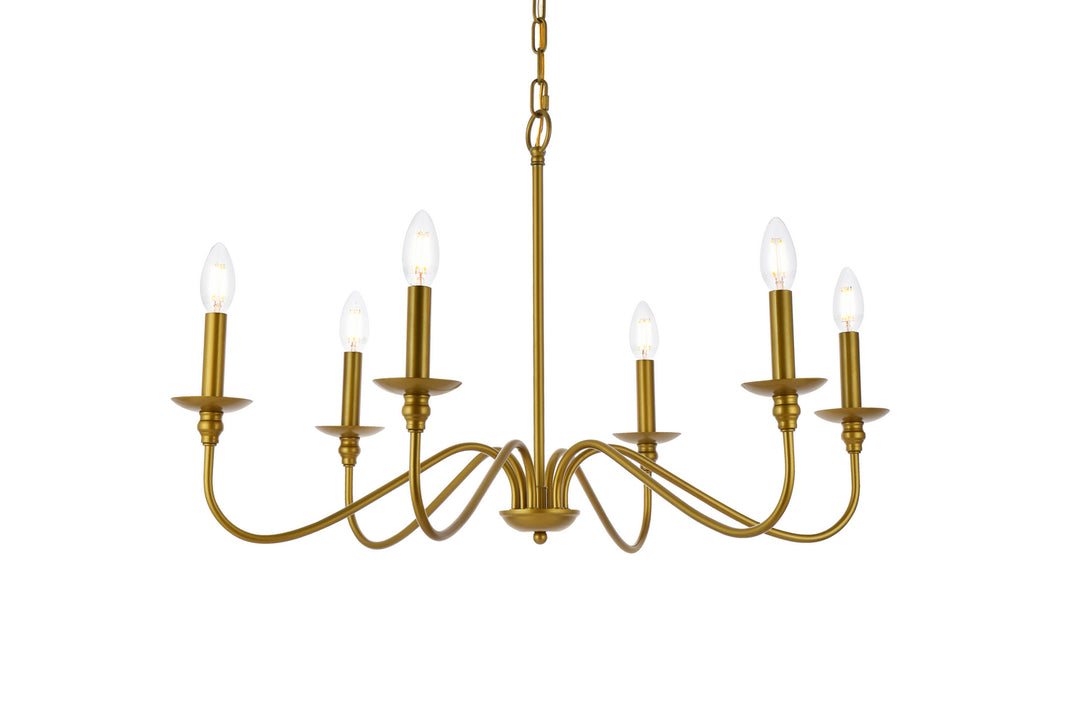 Elegant Lighting Six Light Chandelier