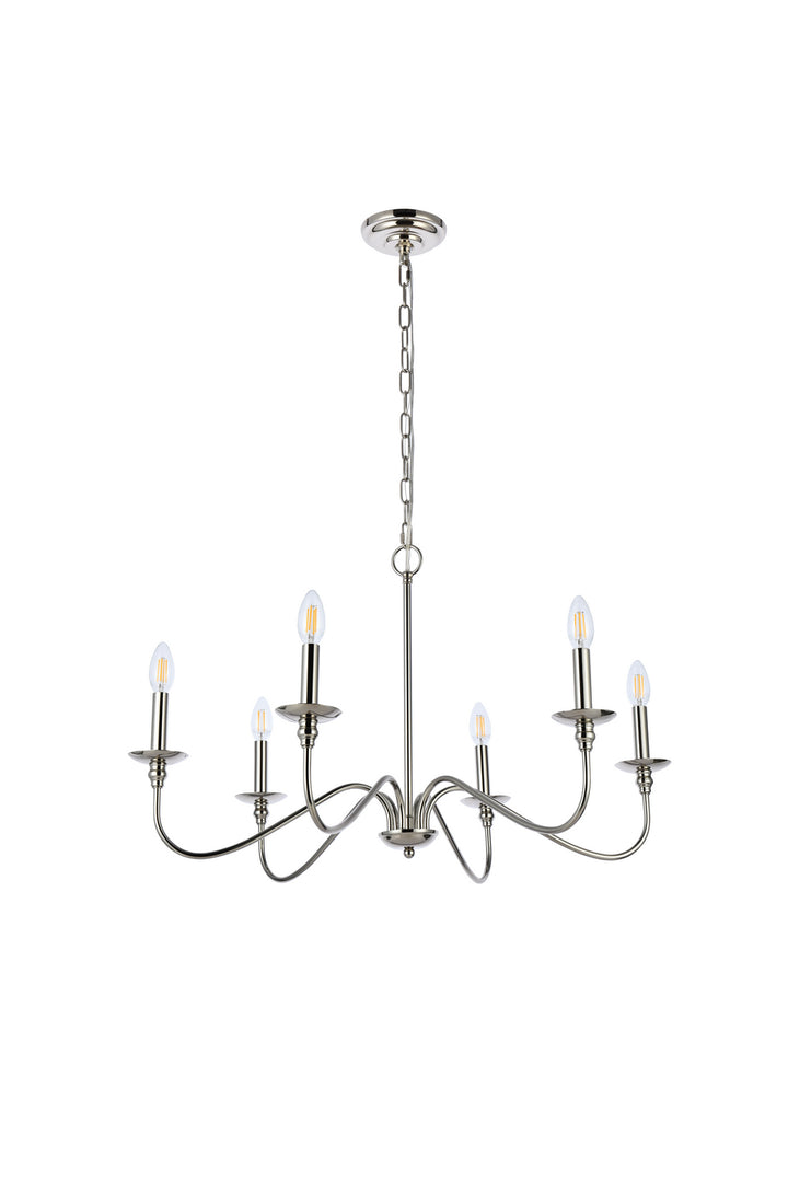 Elegant Lighting Six Light Chandelier