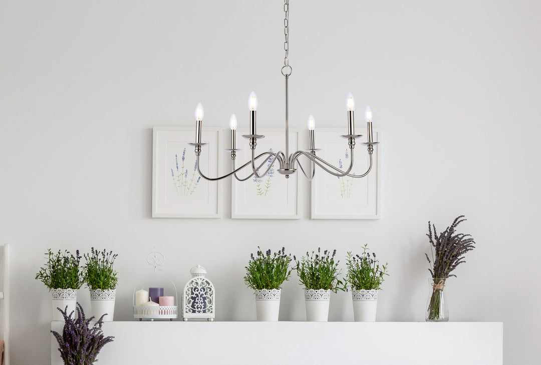 Elegant Lighting Six Light Chandelier