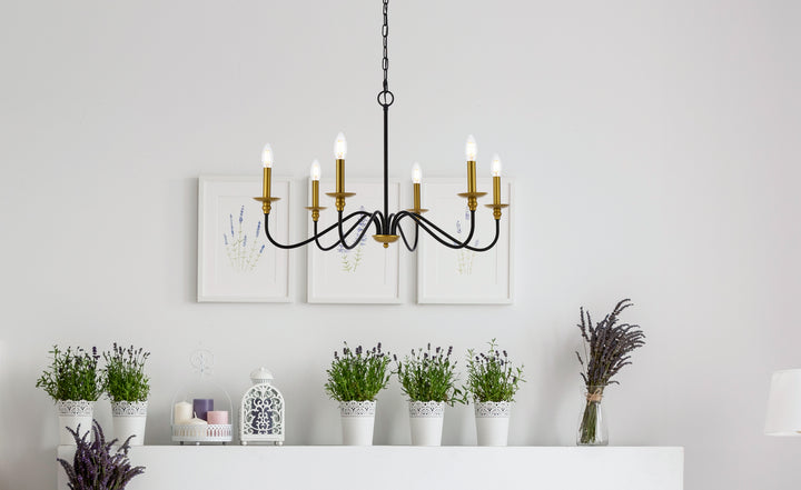 Elegant Lighting Six Light Chandelier