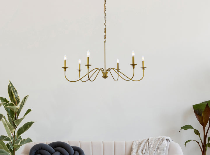 Elegant Lighting Six Light Chandelier