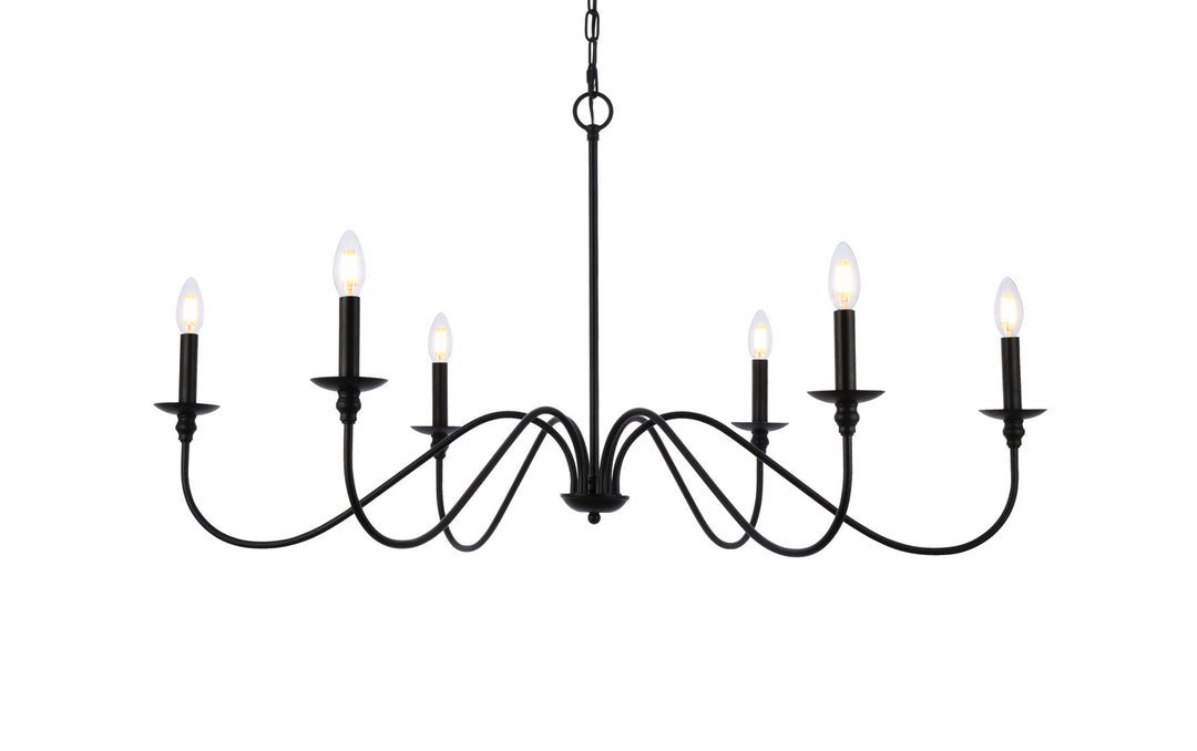 Elegant Lighting Six Light Chandelier