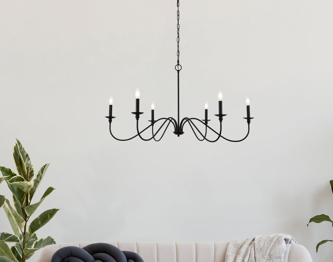 Elegant Lighting Six Light Chandelier