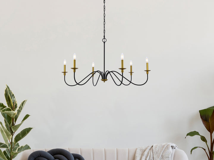 Elegant Lighting Six Light Chandelier