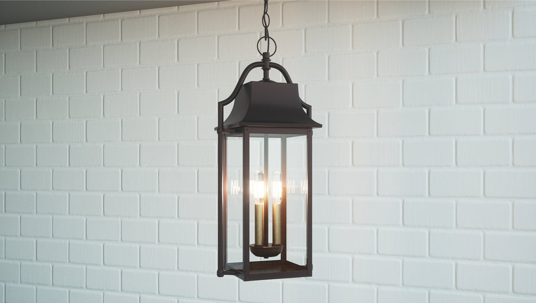 Quoizel Three Light Outdoor Hanging Lantern