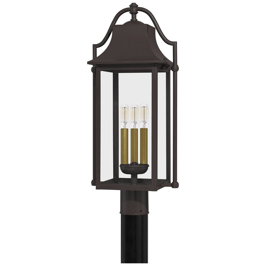 Quoizel Three Light Outdoor Post Mount