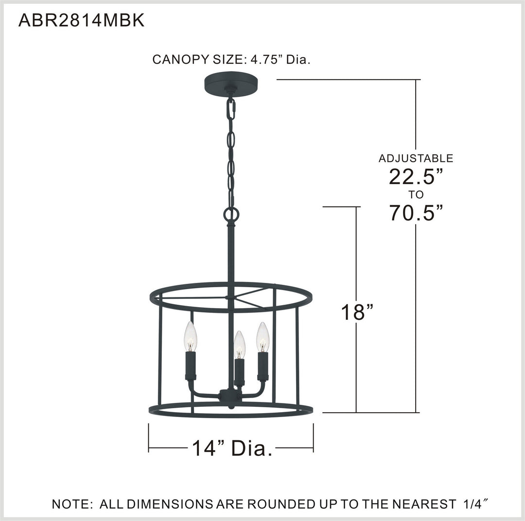 Quoizel Three Light Pendant