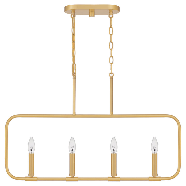 Quoizel Four Light Linear Chandelier