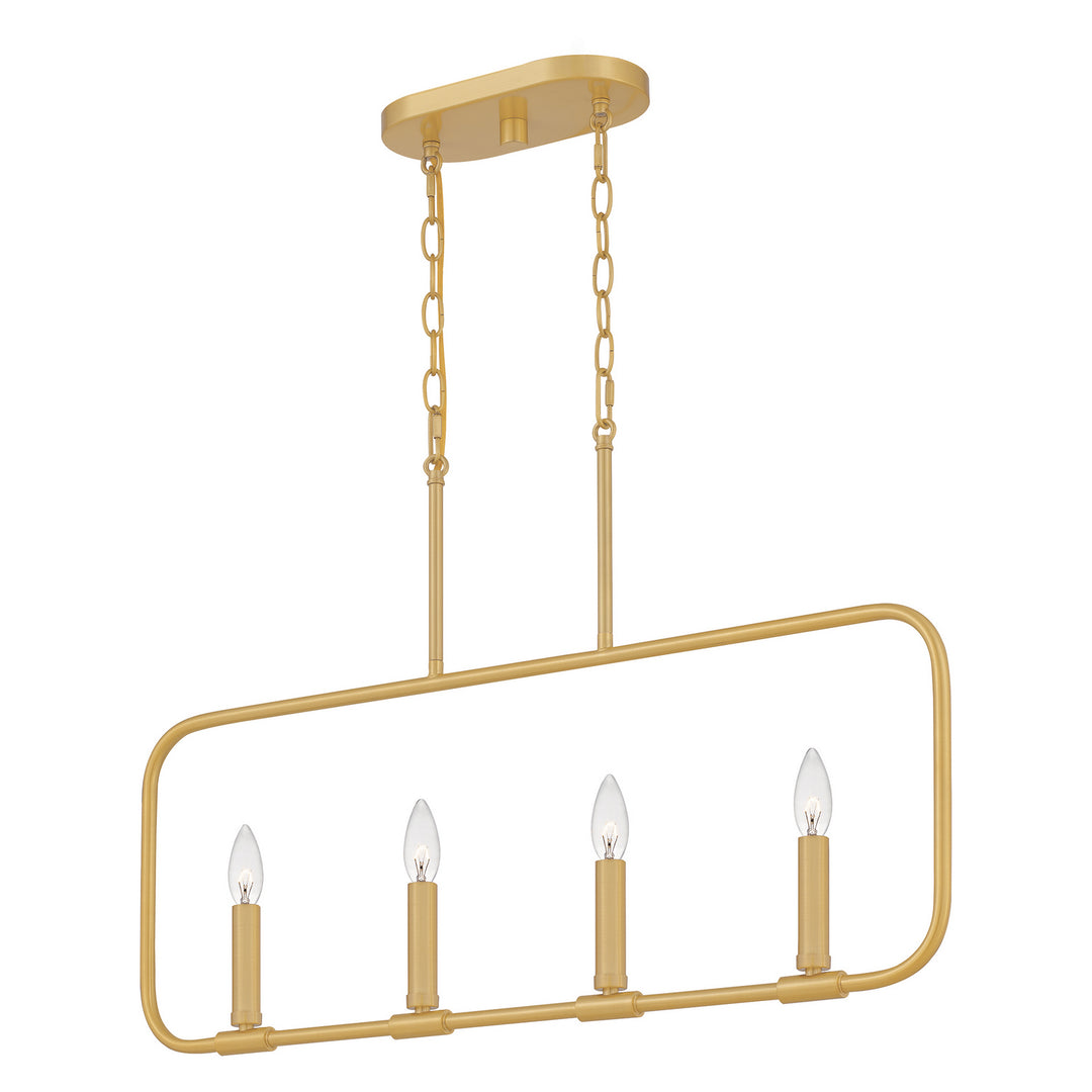 Quoizel Four Light Linear Chandelier