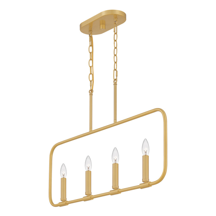 Quoizel Four Light Linear Chandelier